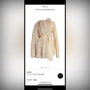 Brand new brand sacai coat